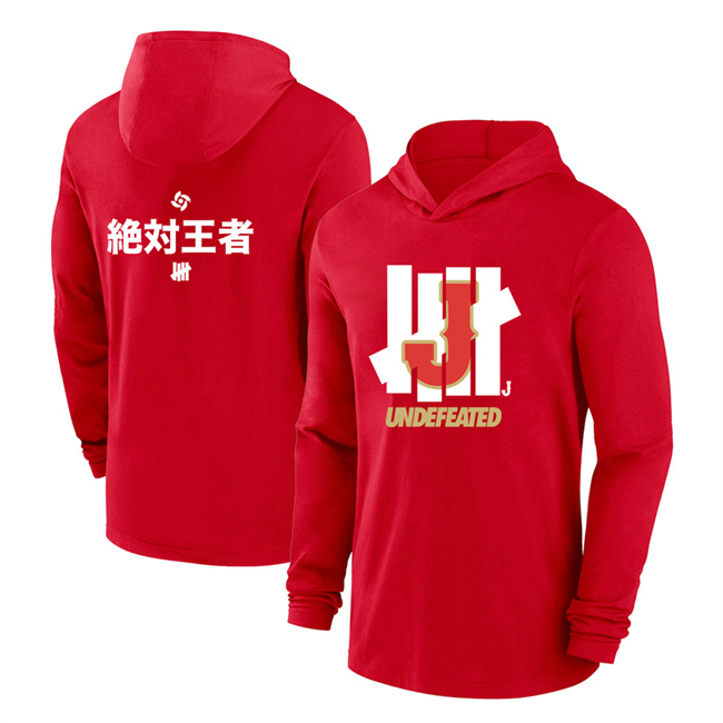 Men's Japan Baseball Red 2026 World Baseball Classic Club Hoodie